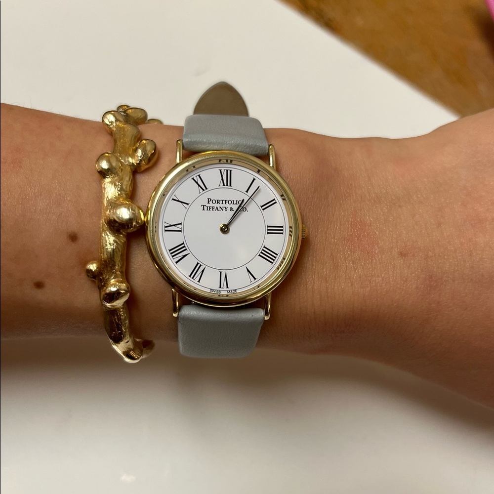 14k Tiffany and Co Portfolio watch
